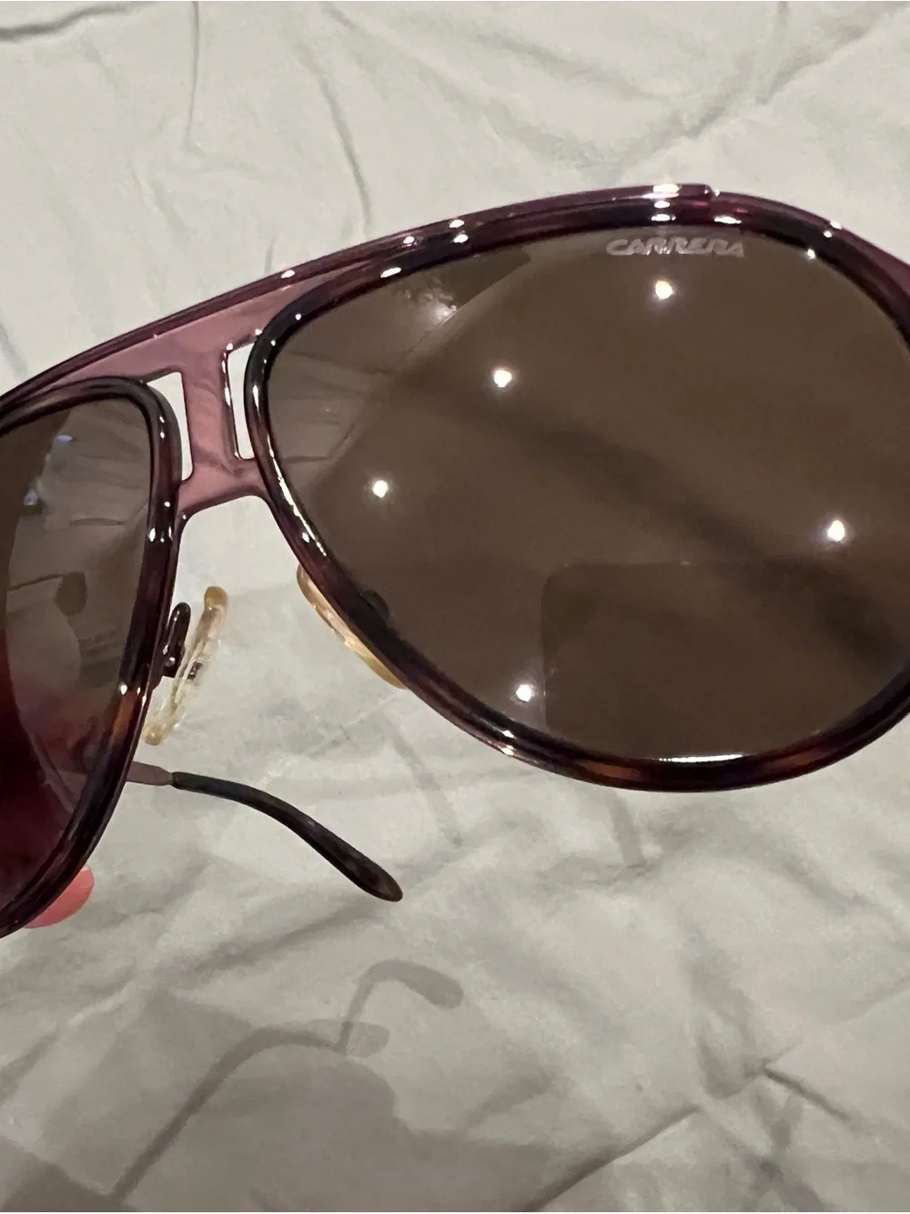 Carrera Men's Aviator Sunglasses - Dark Brown Frame, Brown Lenses